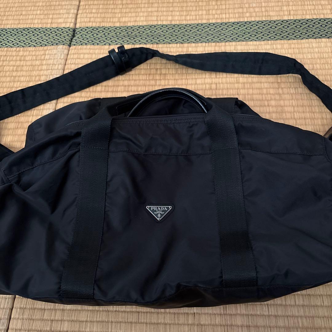 PRADA　プラダ　ボストンバッグ大　ブラック　保管袋付き