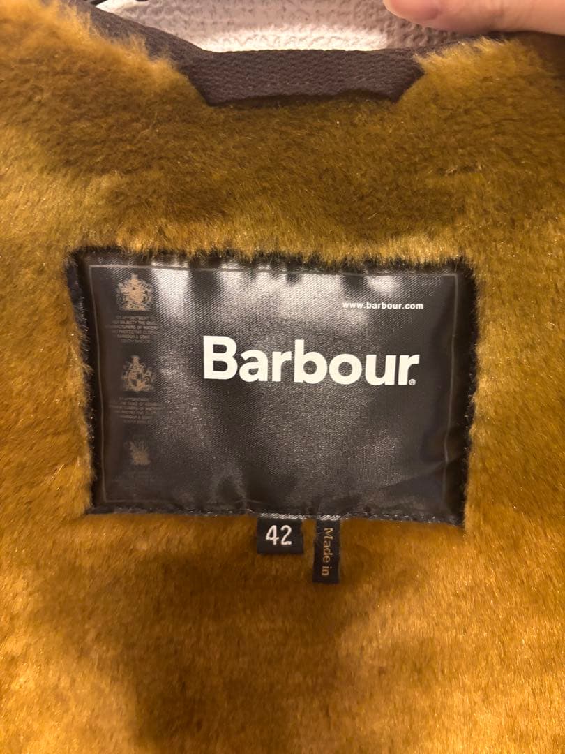 Barbour バブアー ファーライナー ベスト ジップイン 42 正規品
