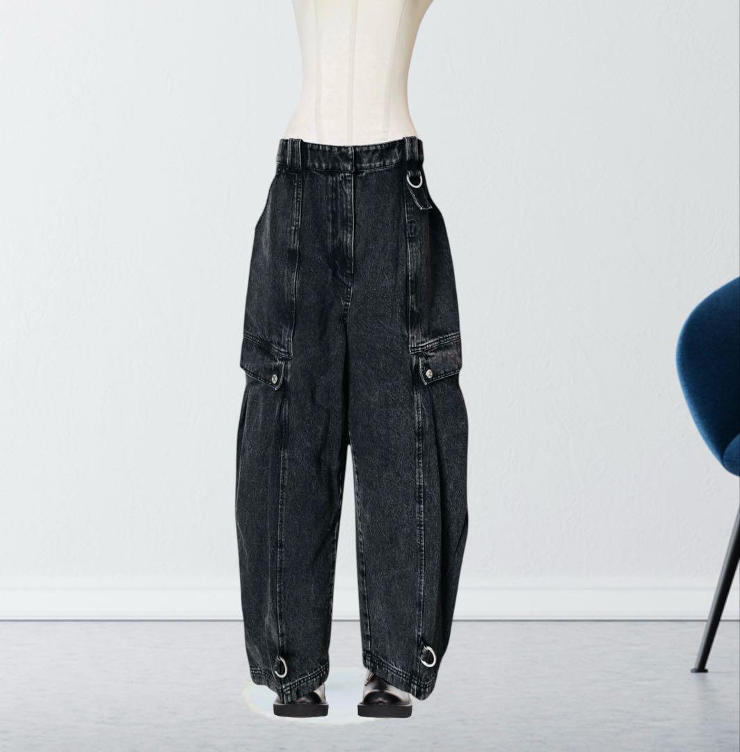 2024 新品 3.1 フィリップリム デニム カーゴ パンツ 8 黒