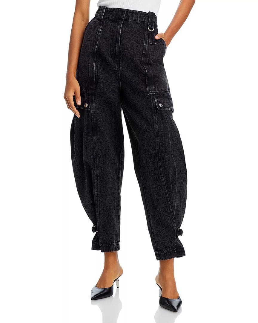 2024 新品 3.1 フィリップリム デニム カーゴ パンツ 8 黒