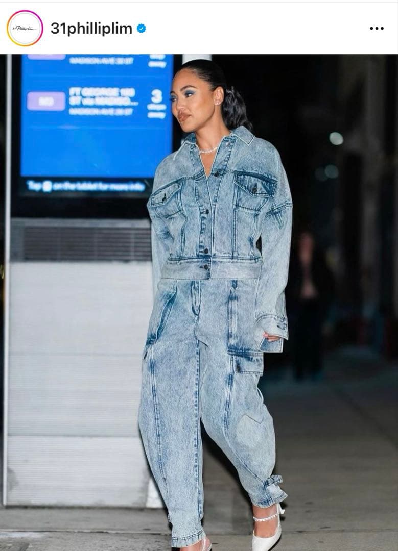 2024 新品 3.1 フィリップリム デニム カーゴ パンツ 8 黒