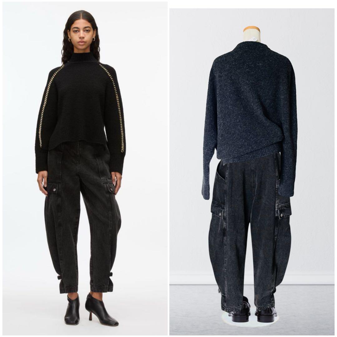 2024 新品 3.1 フィリップリム デニム カーゴ パンツ 8 黒