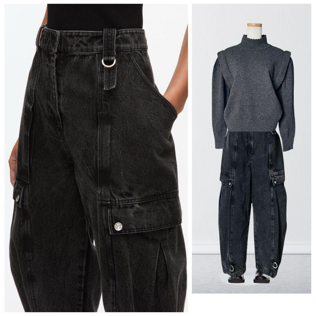 2024 新品 3.1 フィリップリム デニム カーゴ パンツ 8 黒