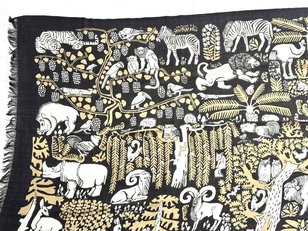 新品INOUI EDITIONS プリント 動物柄マフラー定価2.2万円