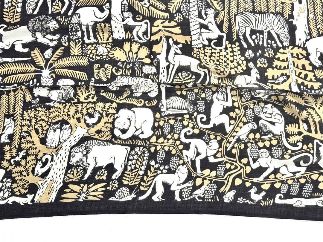 新品INOUI EDITIONS プリント 動物柄マフラー定価2.2万円