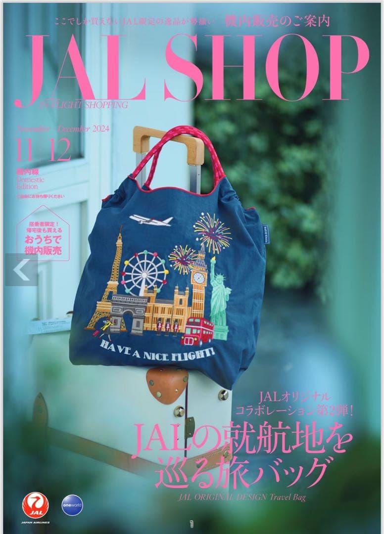 【新品未開封】ボールアンドチェーン　JAL機内販売オリジナルバッグ