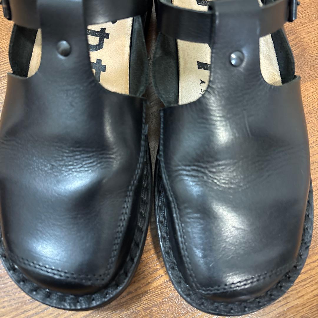 trippen 黒 レザー ローファー