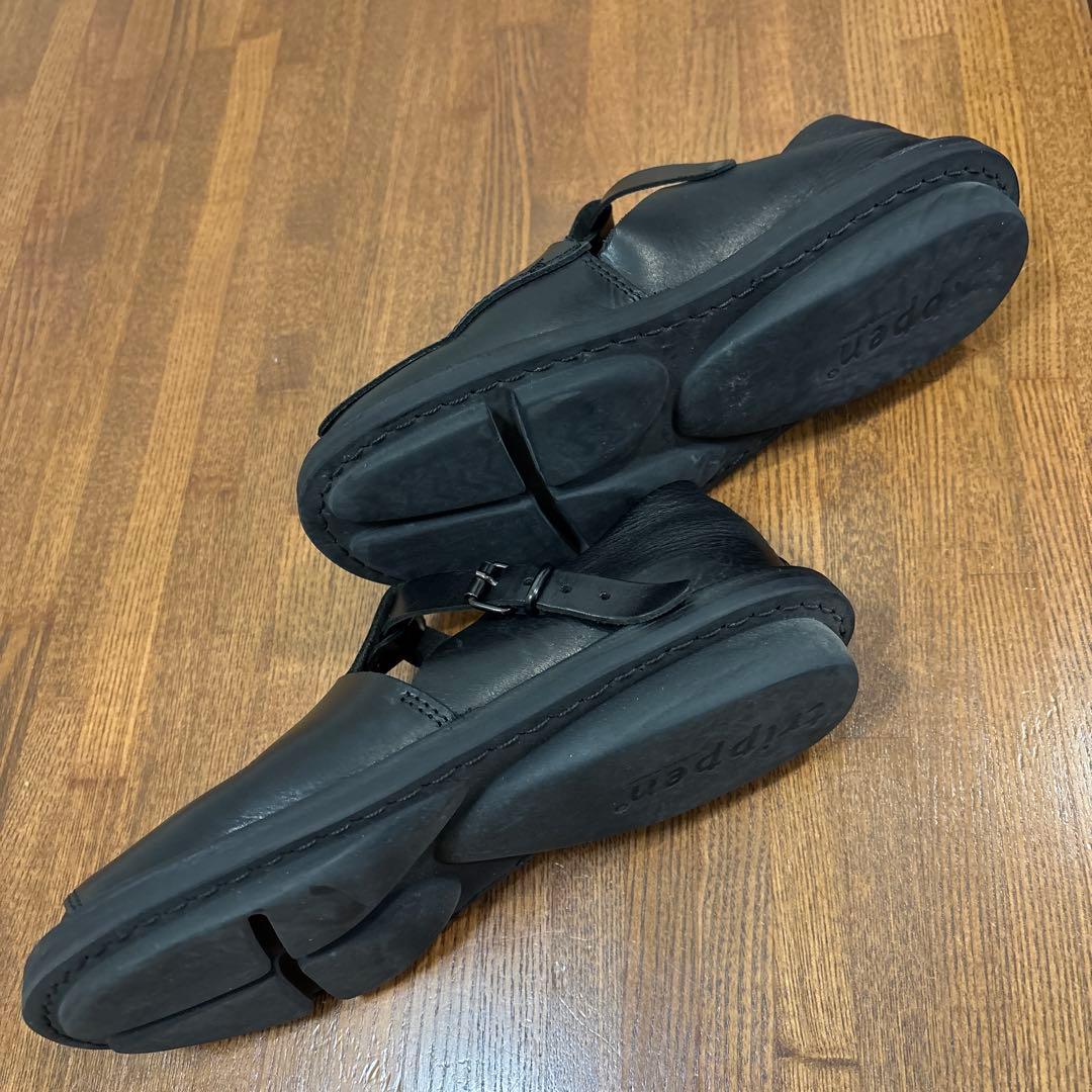 trippen 黒 レザー ローファー