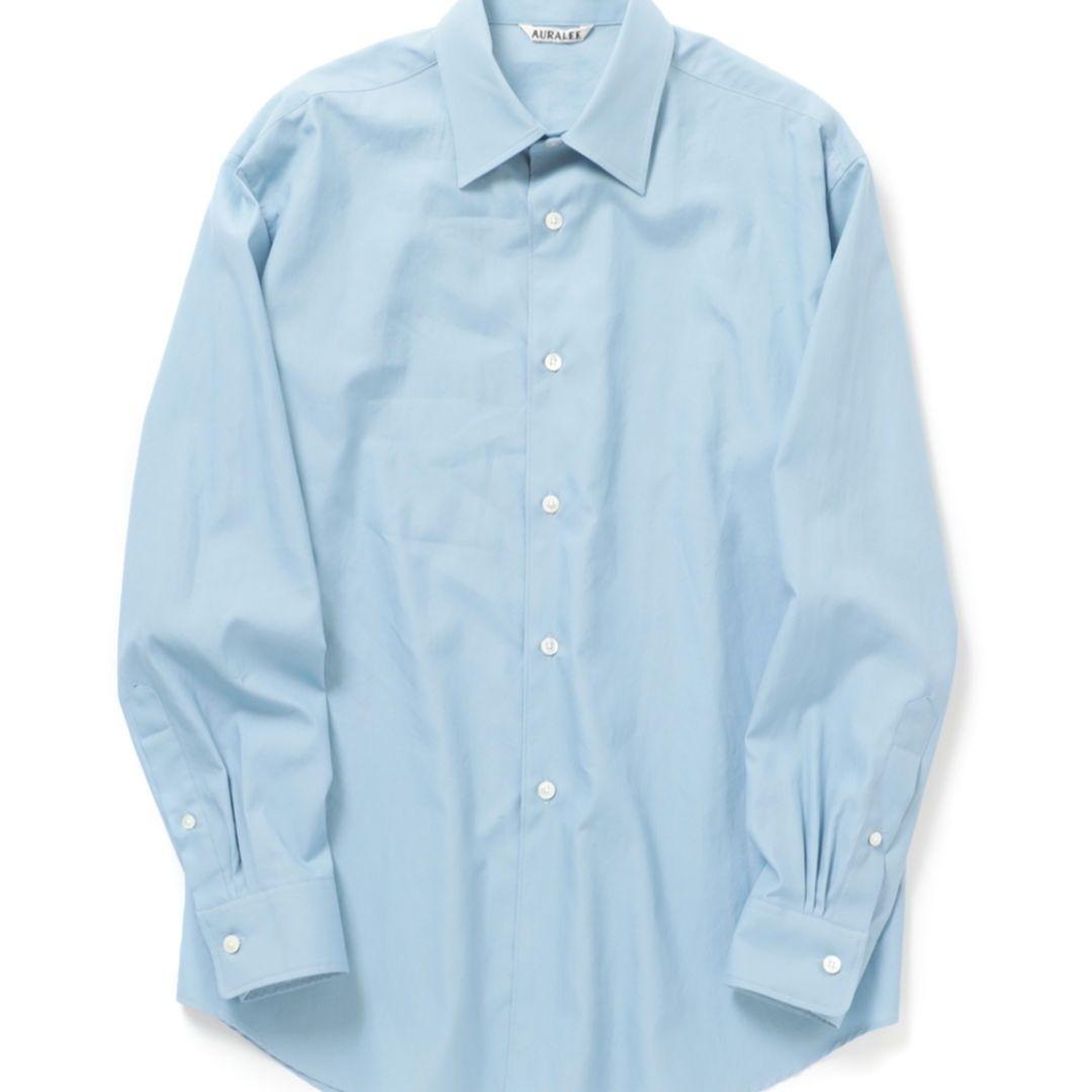 トップス AURALEE WASHED FINX TWILL SHIRT