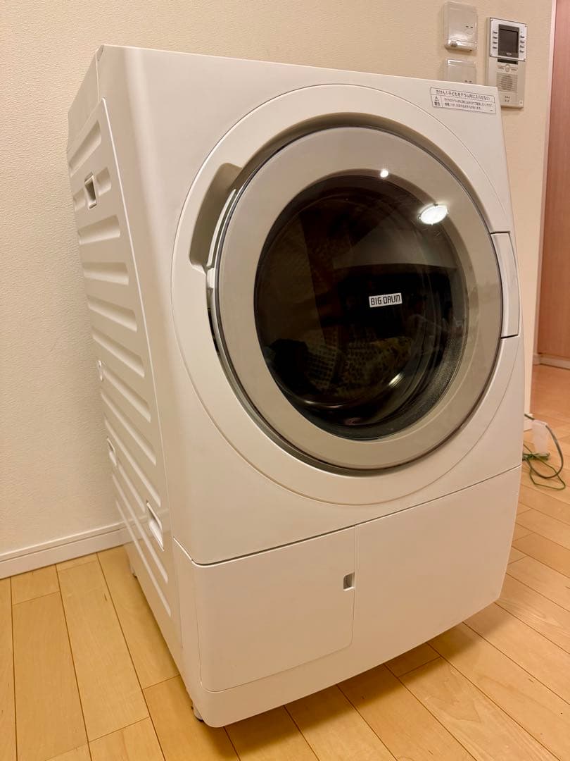 超美品 2023年製 日立ドラム洗濯乾燥12kg 全国配送 BD-SX120HR