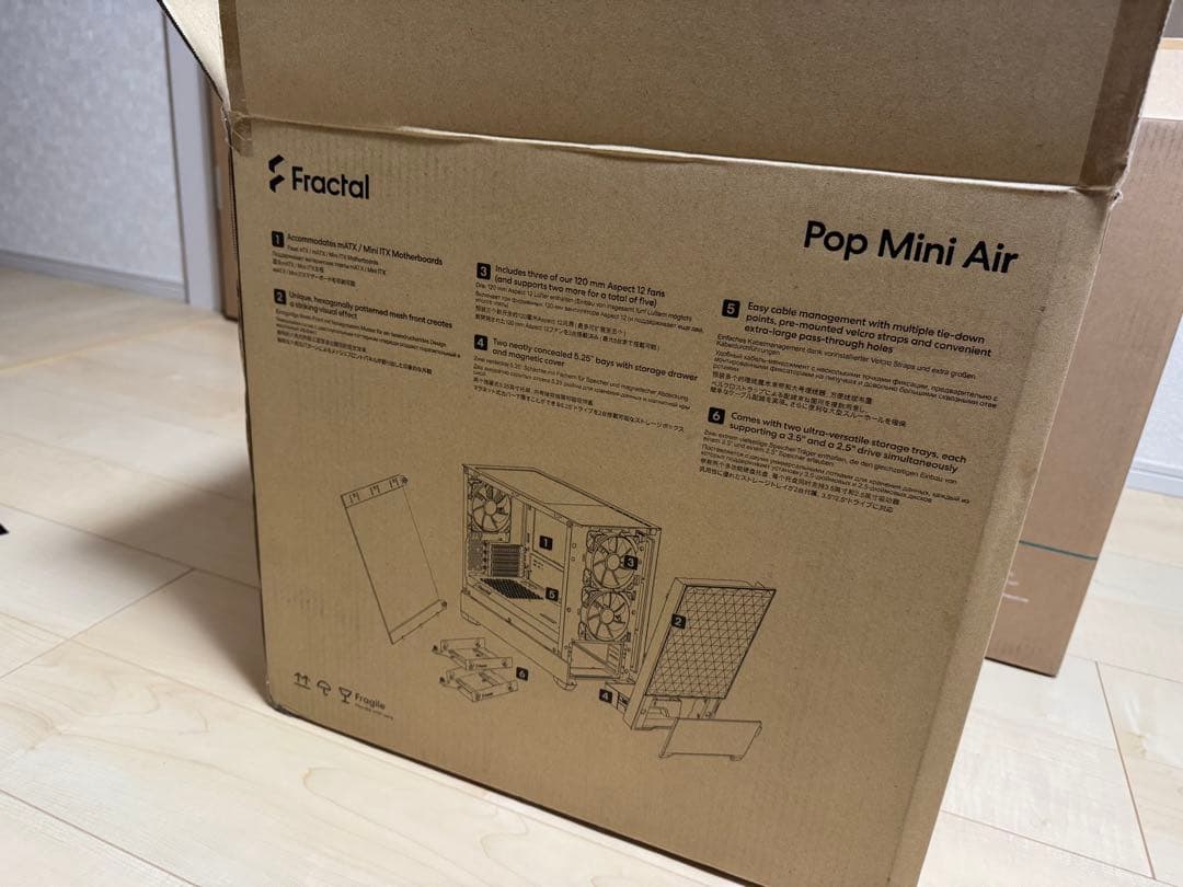 Pop Mini Air RGB TG ホワイト 純正USB-Cケーブル付き