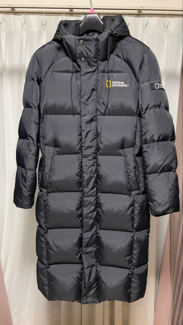 National Geographic ブラック ロングダウンジャケット