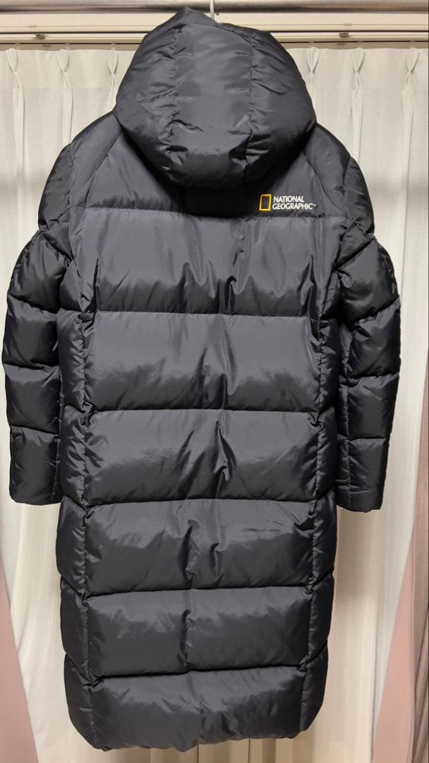 National Geographic ブラック ロングダウンジャケット