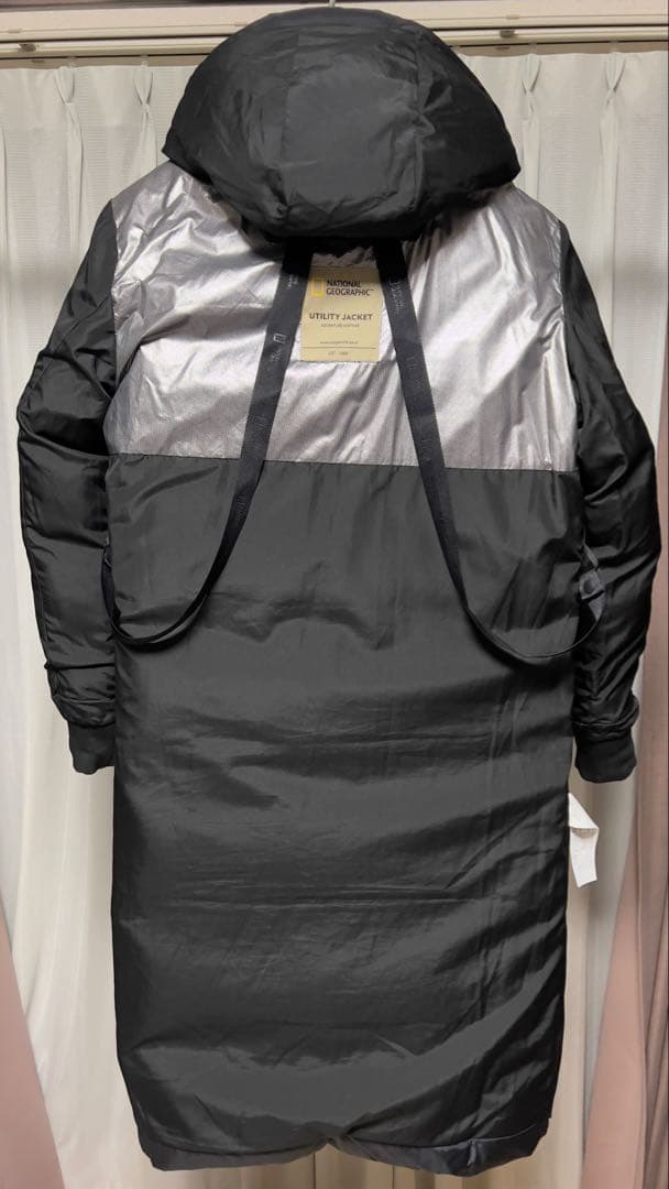 National Geographic ブラック ロングダウンジャケット