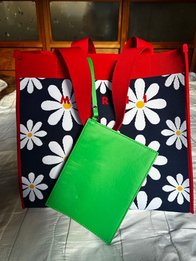 マルニ DAISY SHOPPING BAG デイジーショッピングバッグ 花柄