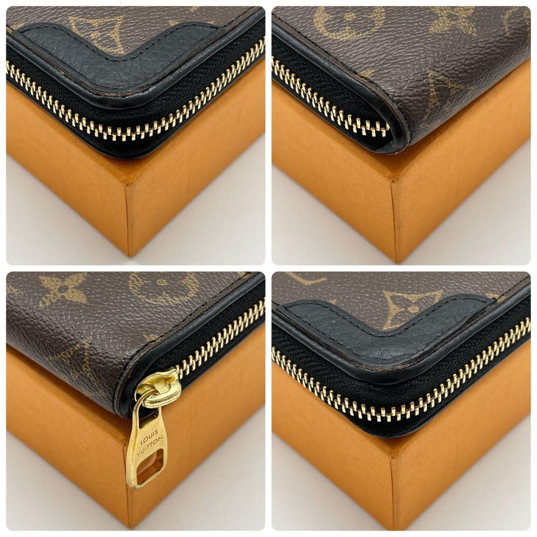 ルイヴィトン　ジッピーウォレット　モノグラム　レティーロ　ブラック　M61855