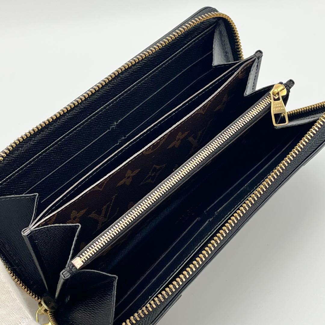 ルイヴィトン　ジッピーウォレット　モノグラム　レティーロ　ブラック　M61855