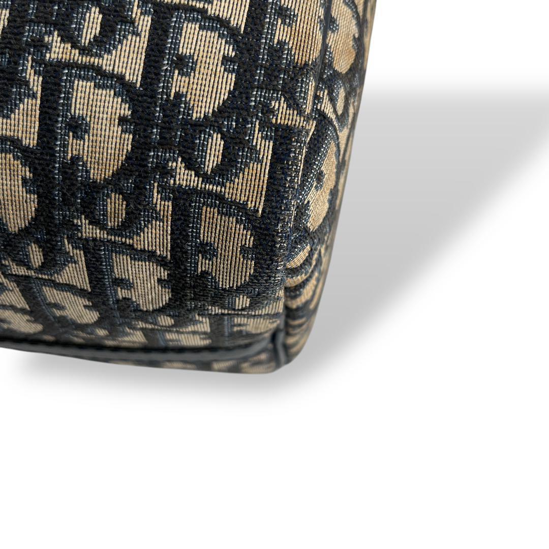 オールド　ディオール　ミニボストン　トロッター　ハンドバッグ　y2k ネイビー