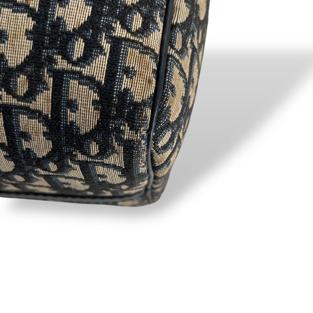 オールド　ディオール　ミニボストン　トロッター　ハンドバッグ　y2k ネイビー