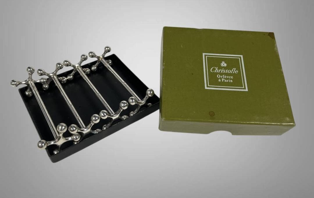 ★未使用美品★ クリストフル ブール ナイフレスト ４客セット #1