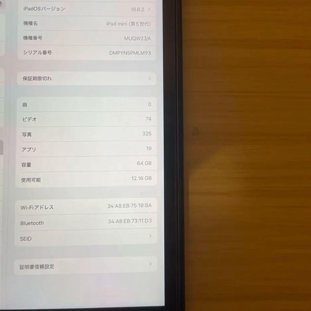 iPad mini第五世代　64gb