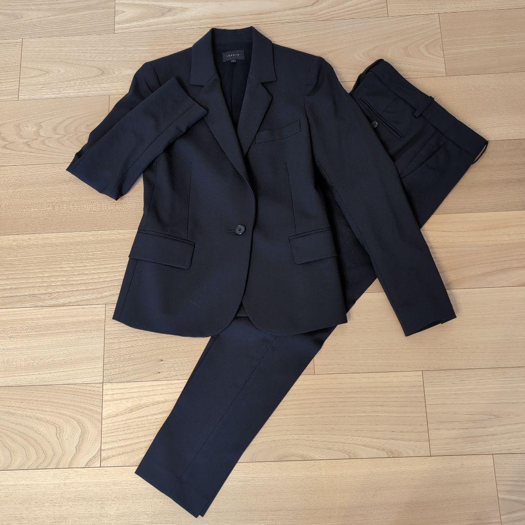 theory ダークネイビー パンツスーツ 00