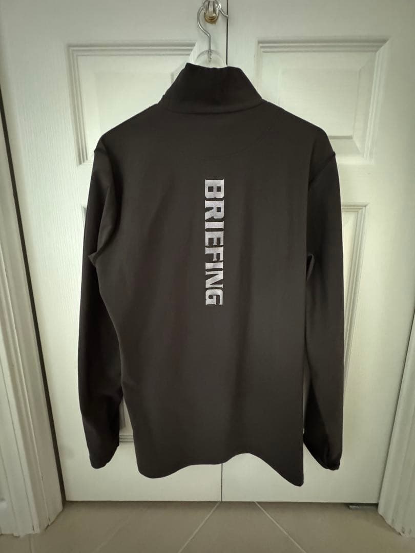 BRIEFING ダークグレー ハイネックシャツ