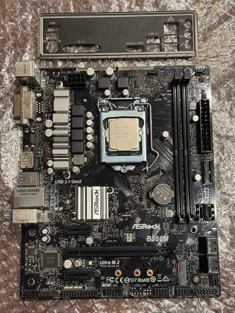 ASRock B360M マザーボード CPU付き