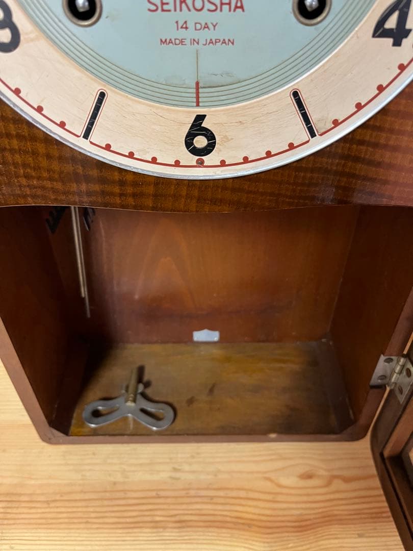 d887/激レア★美品★SEIKOSHA 昭和レトロ ゼンマイ時計 アンティーク