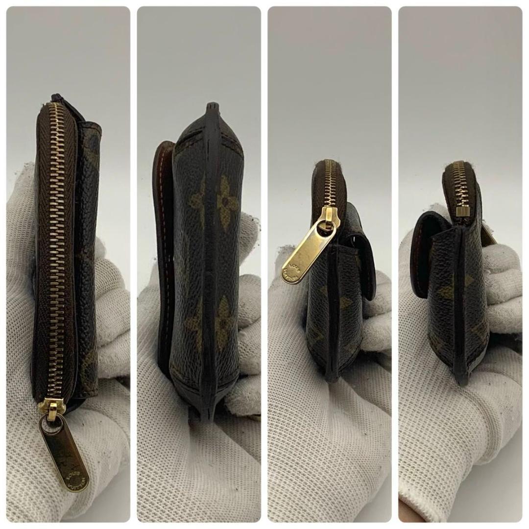 鑑定済み ルイヴィトン ポルトモネ シリング ケース 財布 コンパクト 茶