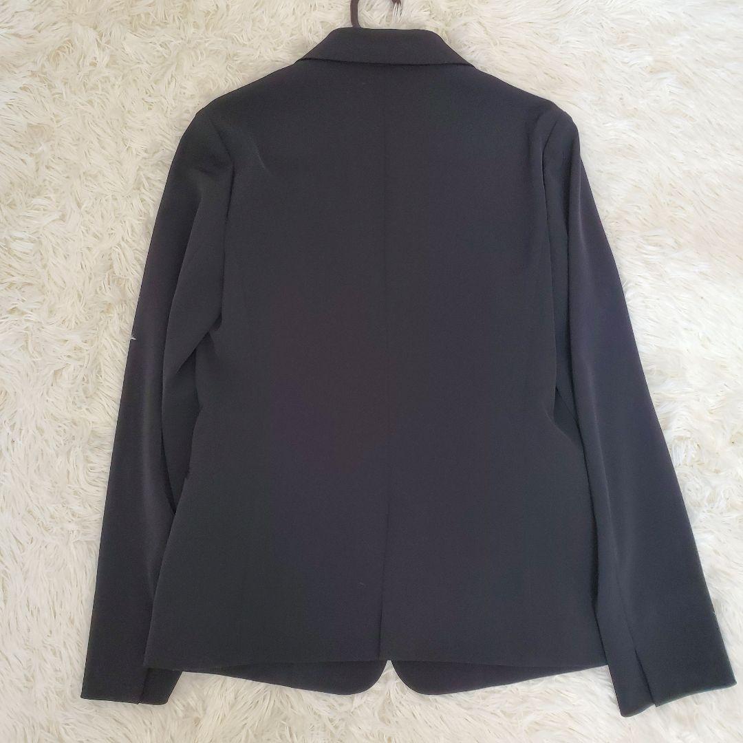 【美品】グリーンレーベルリラクシング セットアップ 黒 サラフール ストレッチ