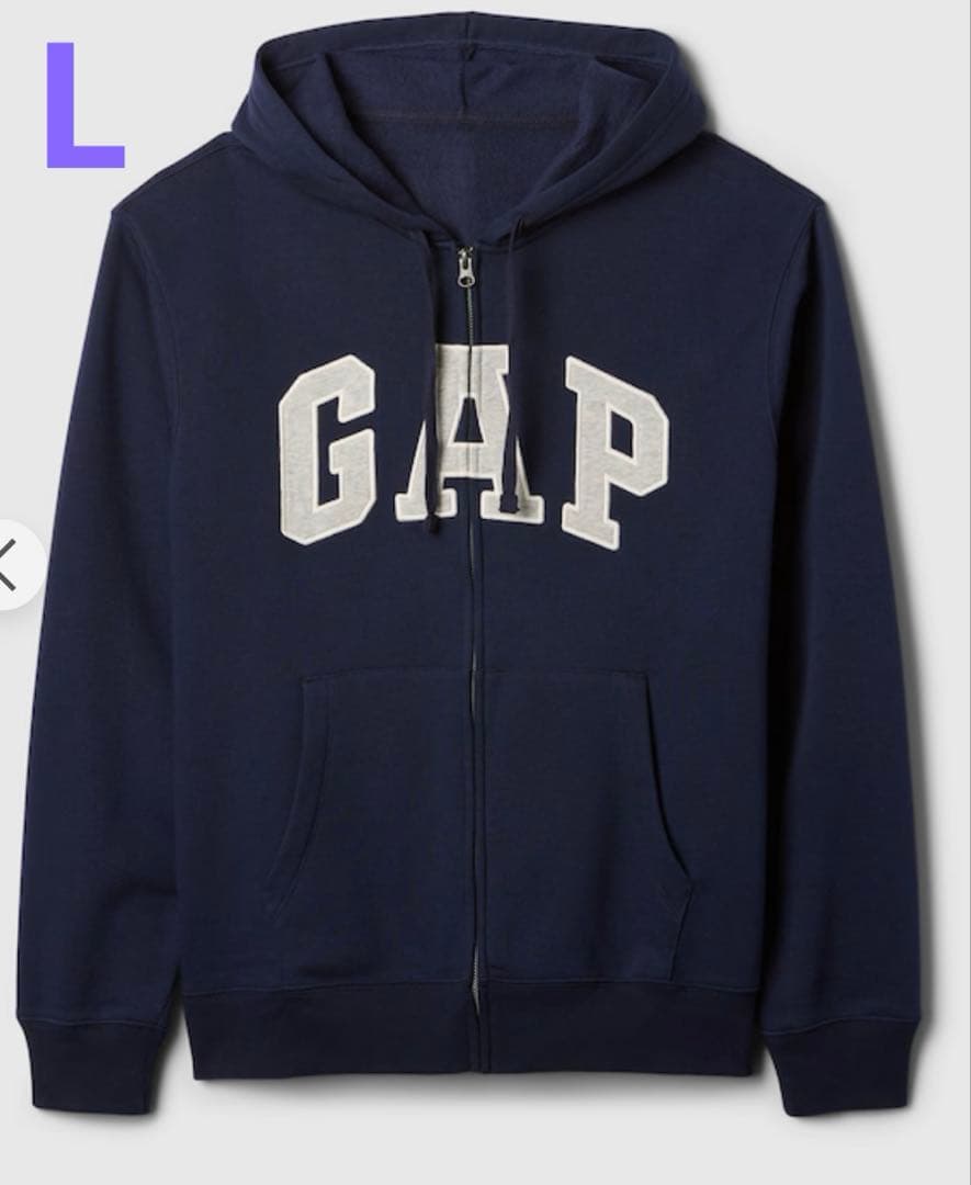 GAP フルジップパーカー　新品未使用　サイズL ネイビー