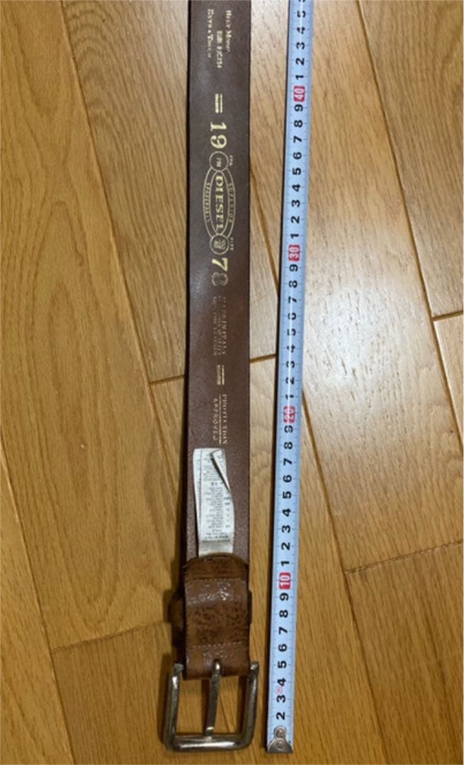 お値下げ DIESEL ベルト本革 茶色 80