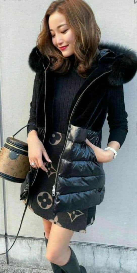 sheller シェリエ　FOXファードッキングダウンベスト