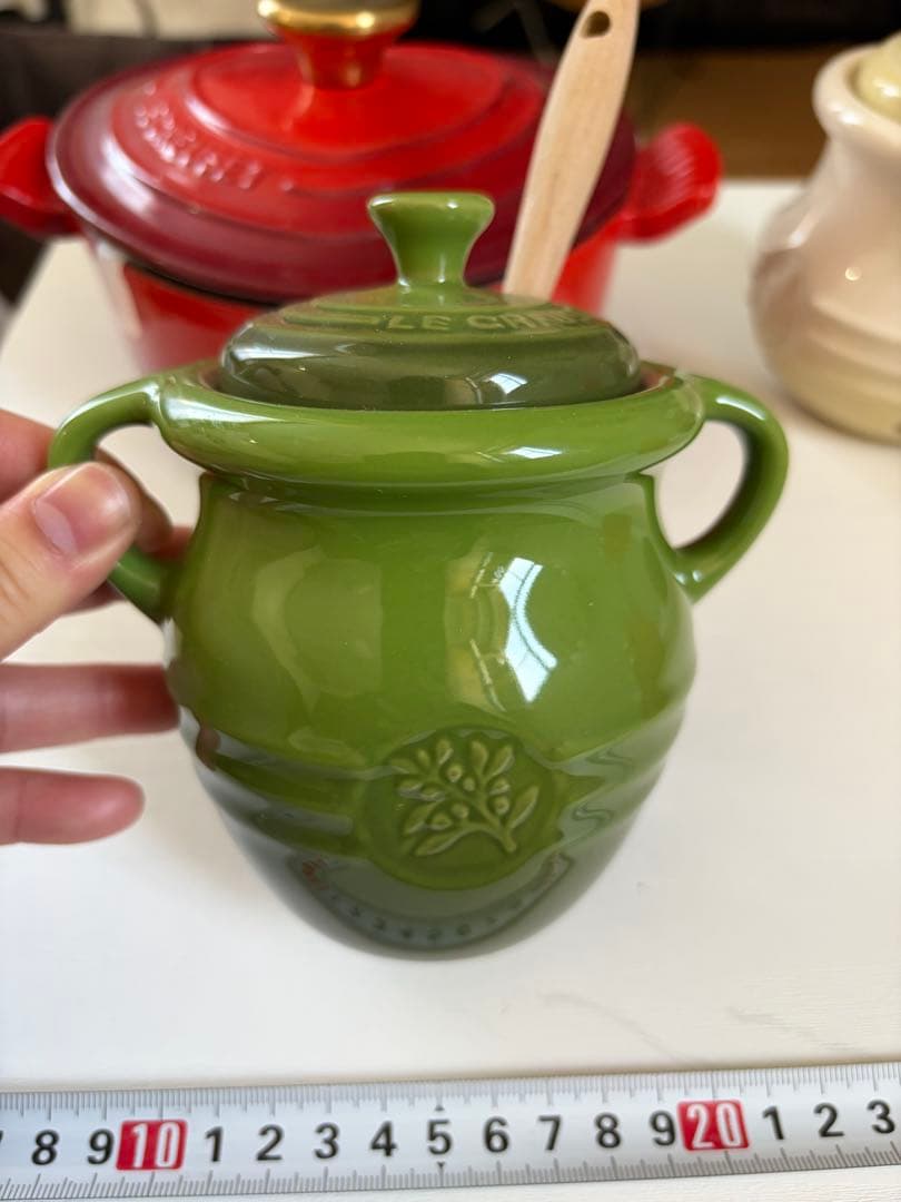 ル・クルーゼ　LE CREUSET カラフルポットセット ハニーポット付き
