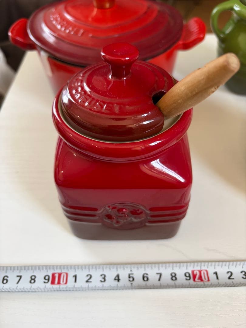 ル・クルーゼ　LE CREUSET カラフルポットセット ハニーポット付き