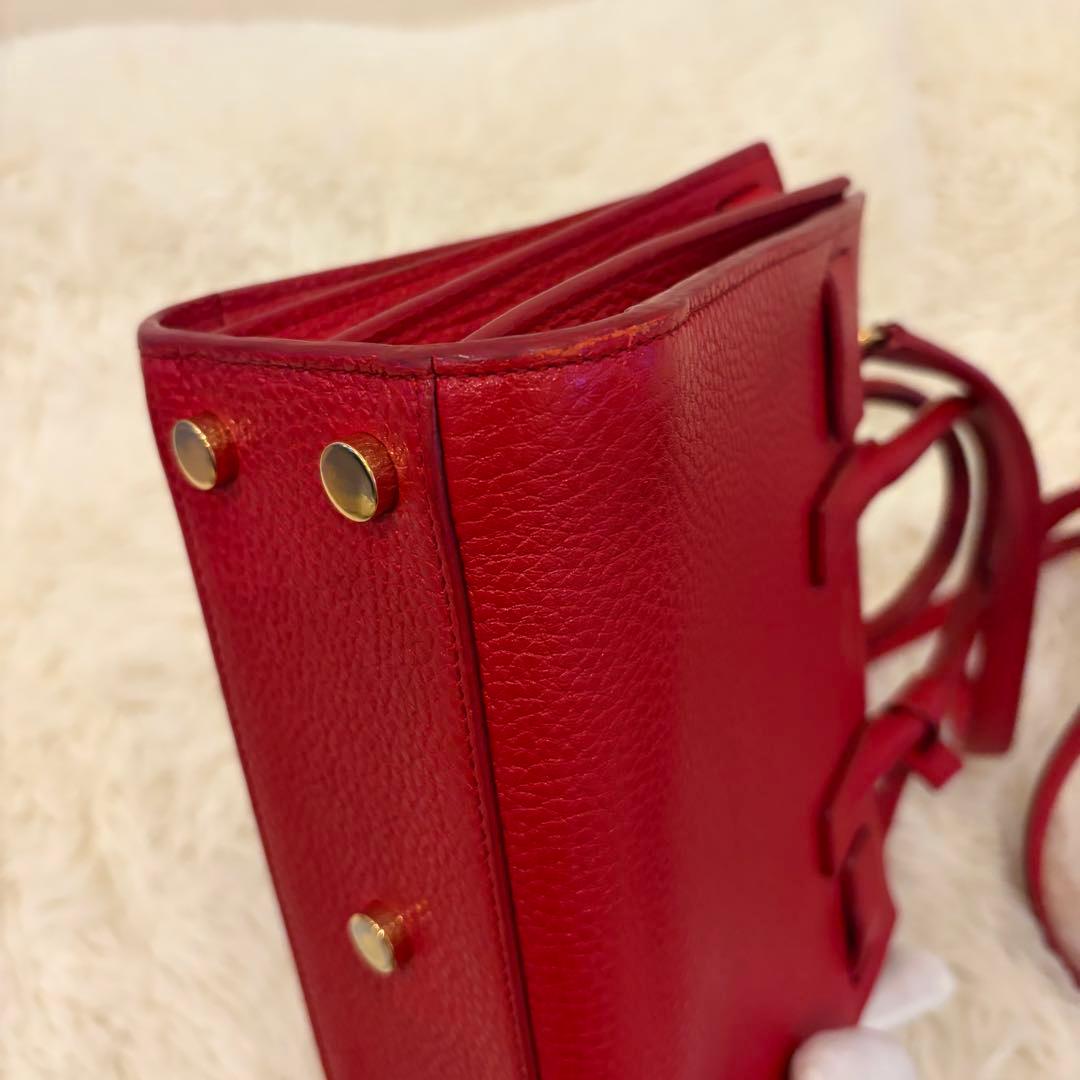SAINT LAURENT レッド ハンドバッグ　サックドジュール