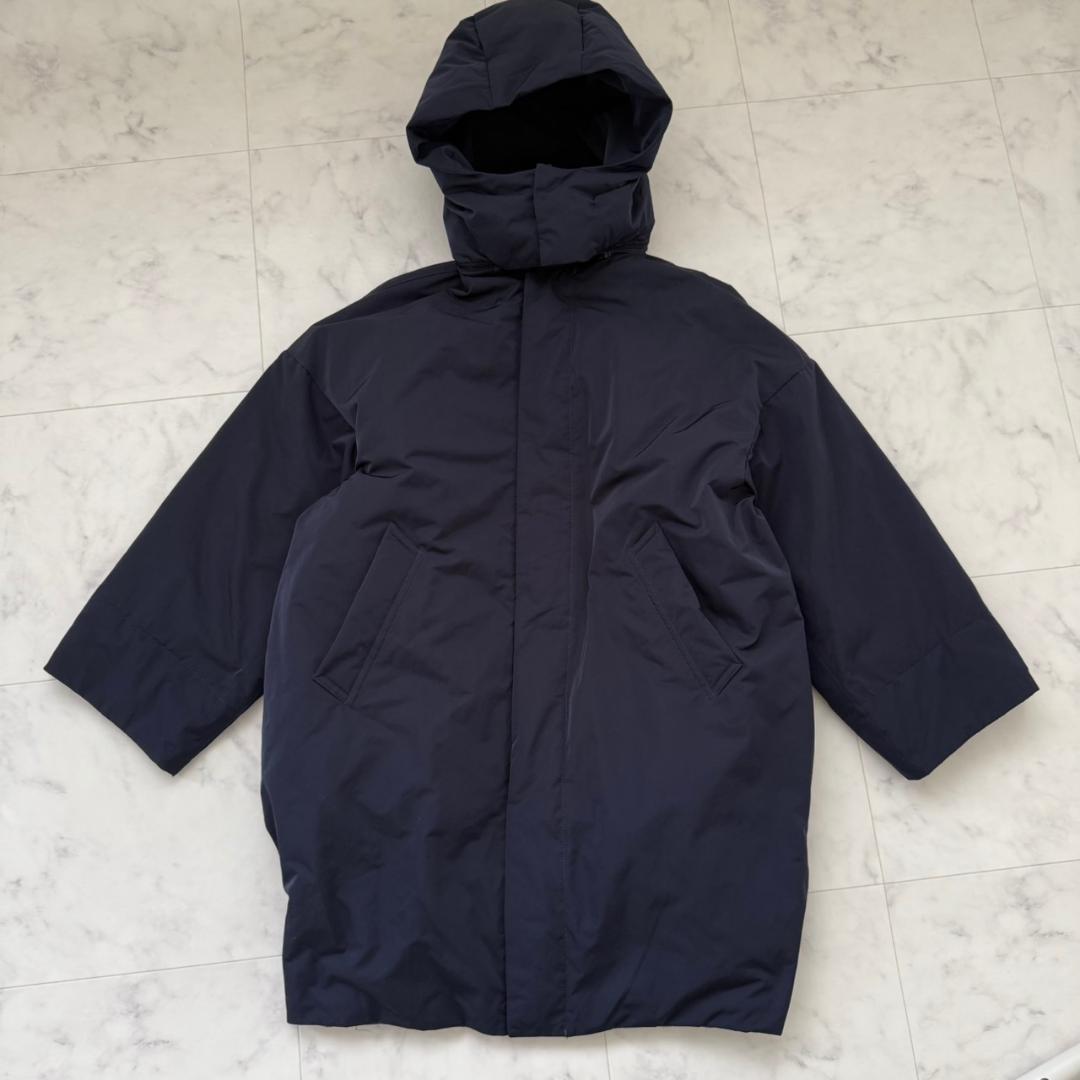 Gymphlex 2WAY ダウンジャケット ロング フードネイビー 14