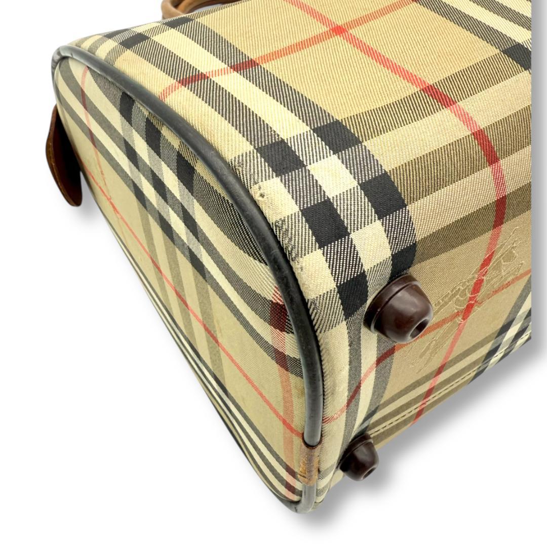 【良品】バーバリー　ボストンバッグ　ミニ　ハンドバッグ　ノバチェック