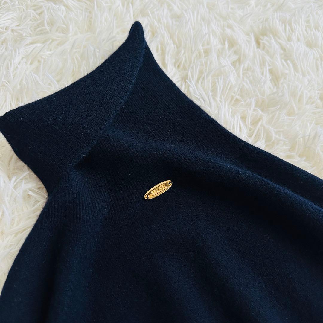 【極美品✨】ドゥーズィエムクラス　CAPRIタートルネックプルオーバー 紺