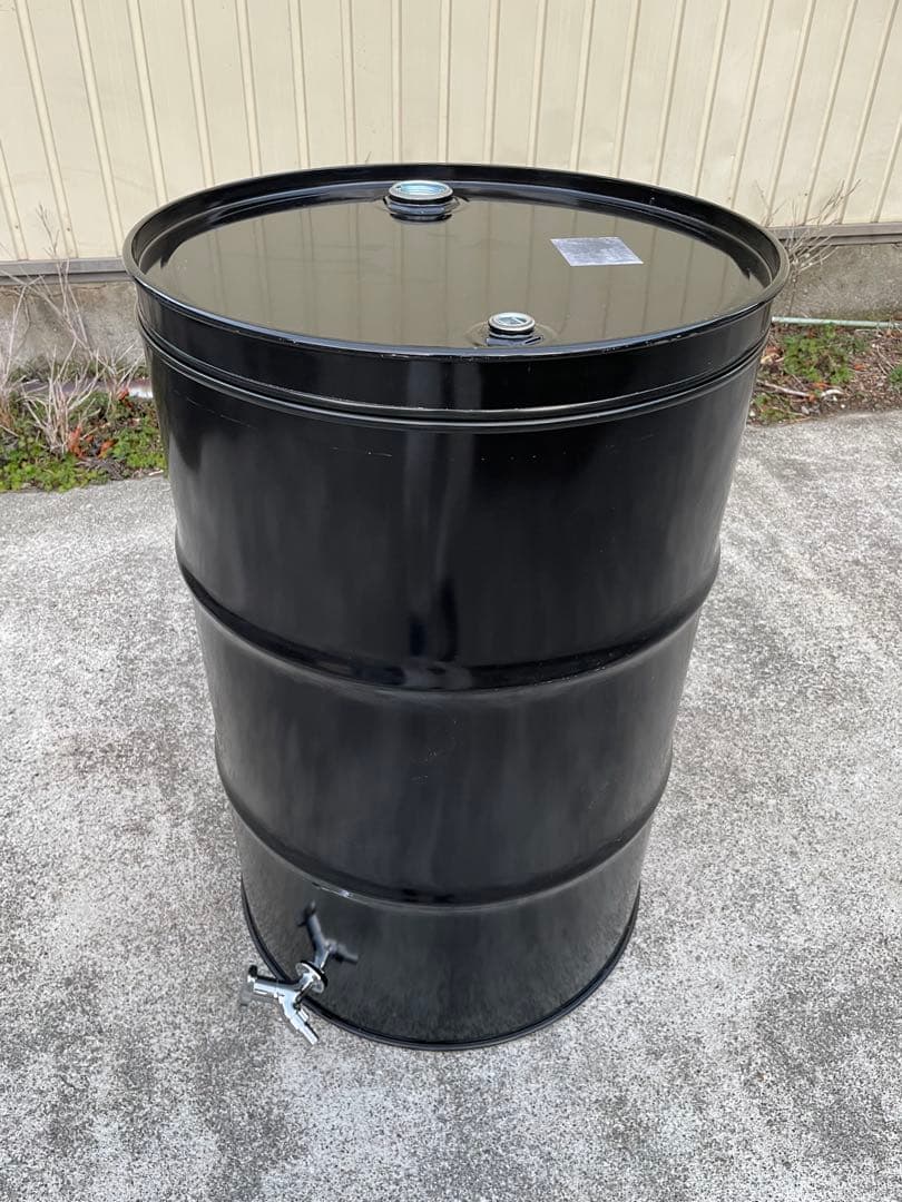 ドラム缶風呂 排水蛇口とすのこ付き 蓋あり