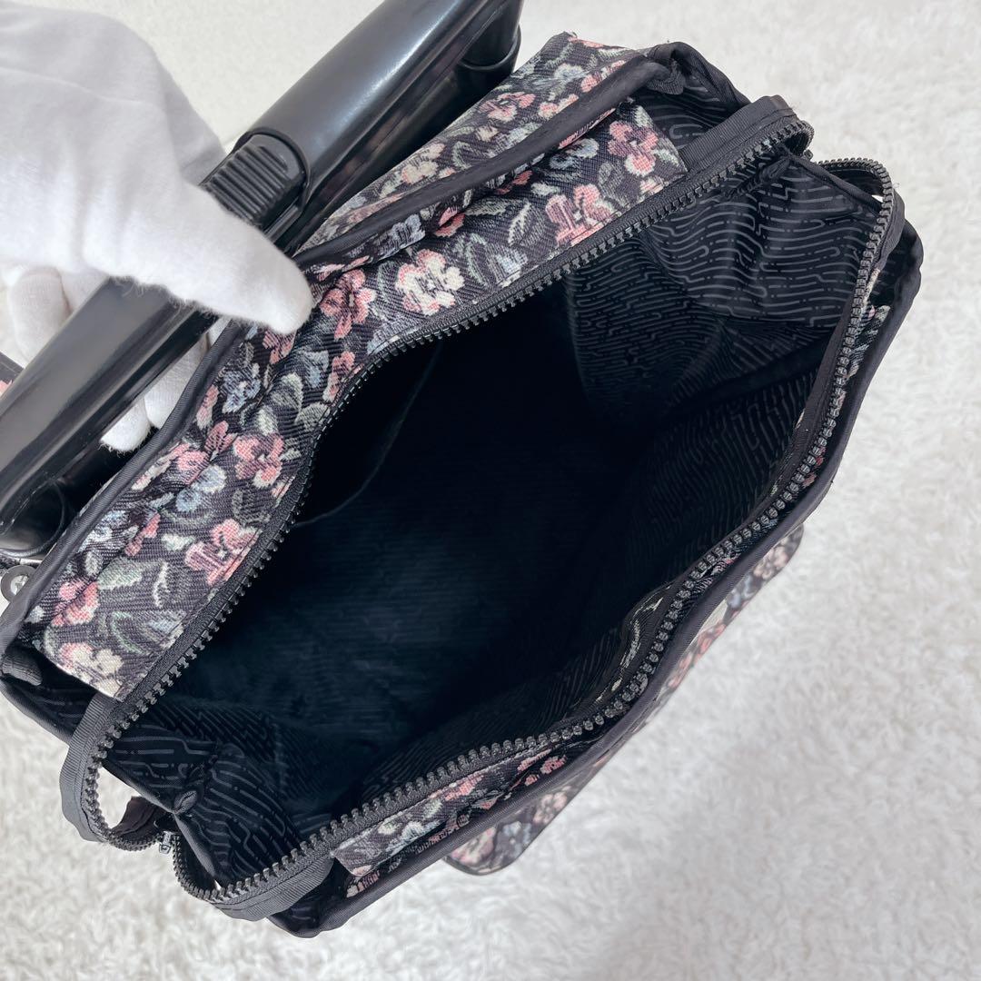 美品✨島製作所 ショッピングカート　サイドカー　メロディスムーズST 花柄　軽量