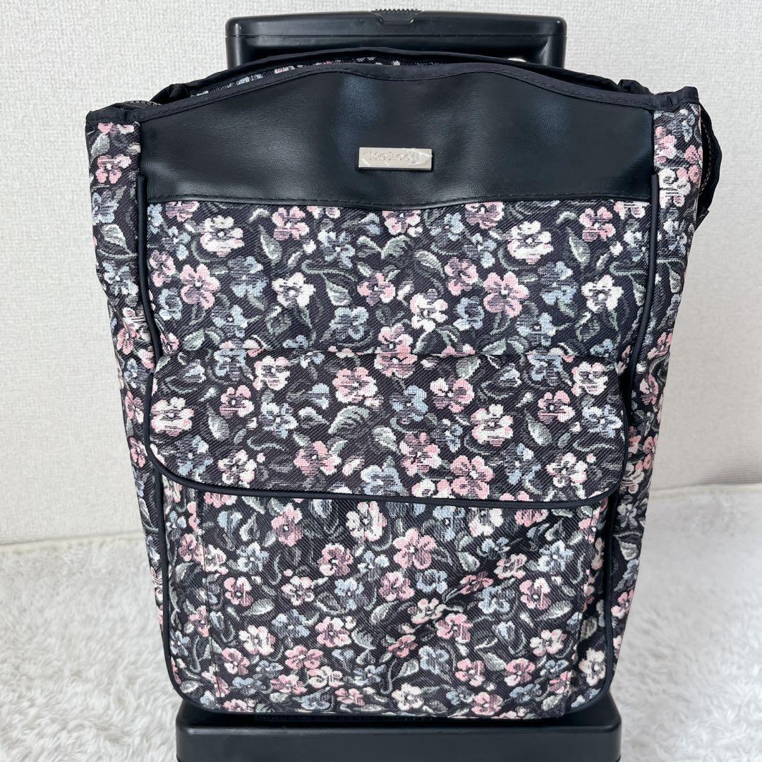 美品✨島製作所 ショッピングカート　サイドカー　メロディスムーズST 花柄　軽量