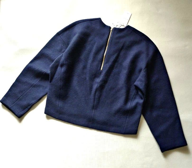 【新品】Ballsey ボールジィ 圧縮 ウール プルオーバー 36 ネイビー