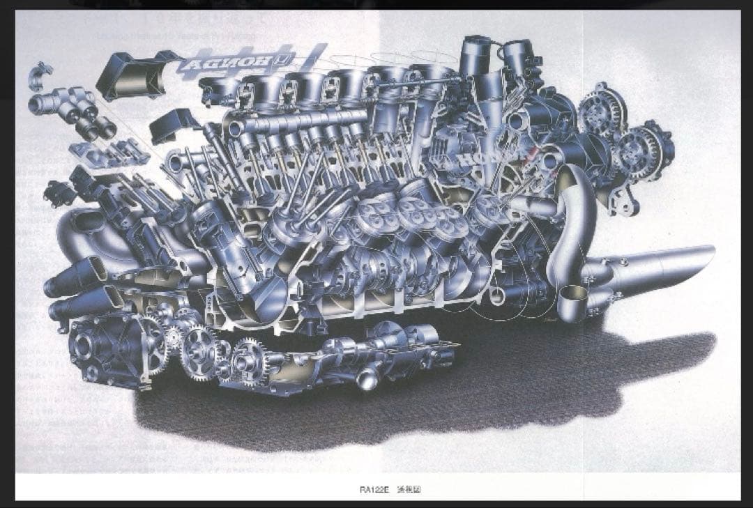 アイルトンセナ使用　ホンダエンジンパーツ　RA122E/B
