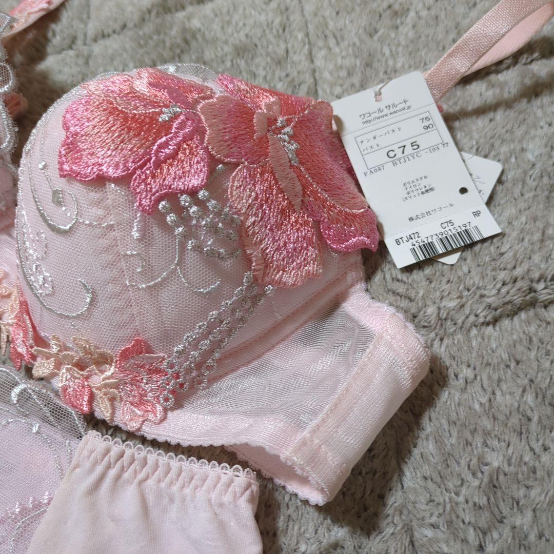 ワコール サルートSalute ブラジャー&ショーツセット C75 Mサイズ