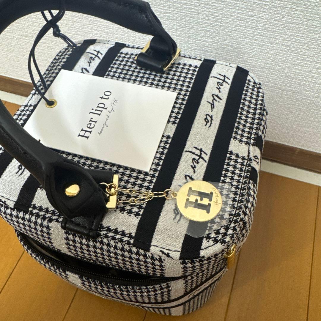 Herlipto Jacquard Vanity Bag HLT バニティバッグ