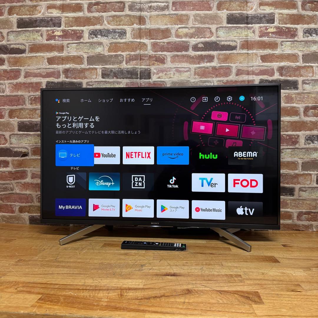 SONY 43V型 4K 液晶テレビ BRAVIA KJ-43X8500G