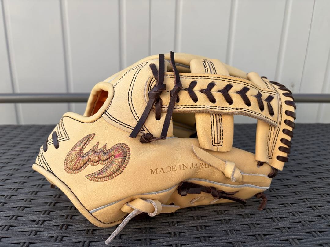 ジームス 軟式 グローブ 内野手用 三方親 メーカー湯もみ型付け済