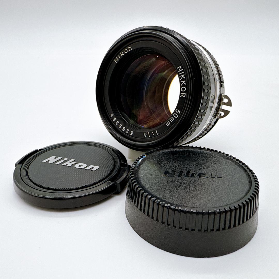 Nikon Ai-S NIKKOR 50mm F1.4 人気単焦点レンズ 美品